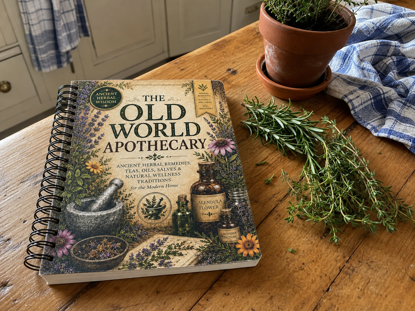 Reader exploring The Old World Apothecary